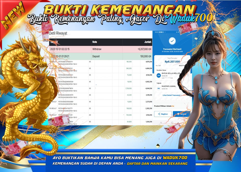 BUKTI JACKPOT SLOT MAHJONG WAYS TERPERCAYA DI INDONESIA TGL 01-10-2025