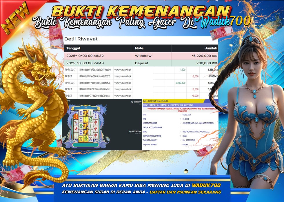 BUKTI JACKPOT SLOT MAHJONG WAYS 2 BLACK SCATER TERPERCAYA DI INDONESIA TGL 03-10-2025