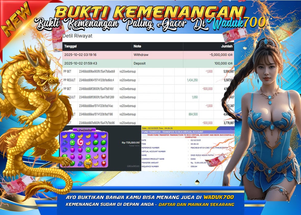 BUKTI JACKPOT SLOT SWEET BONANZA 1000 TERPERCAYA DI INDONESIA TGL 02-10-2025