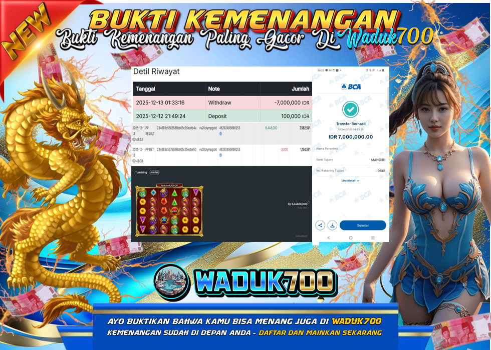 BUKTI JACKPOT SLOT GATES OF OLYMPUS 1000 TERPERCAYA DI INDONESIA TGL 13-12-2025