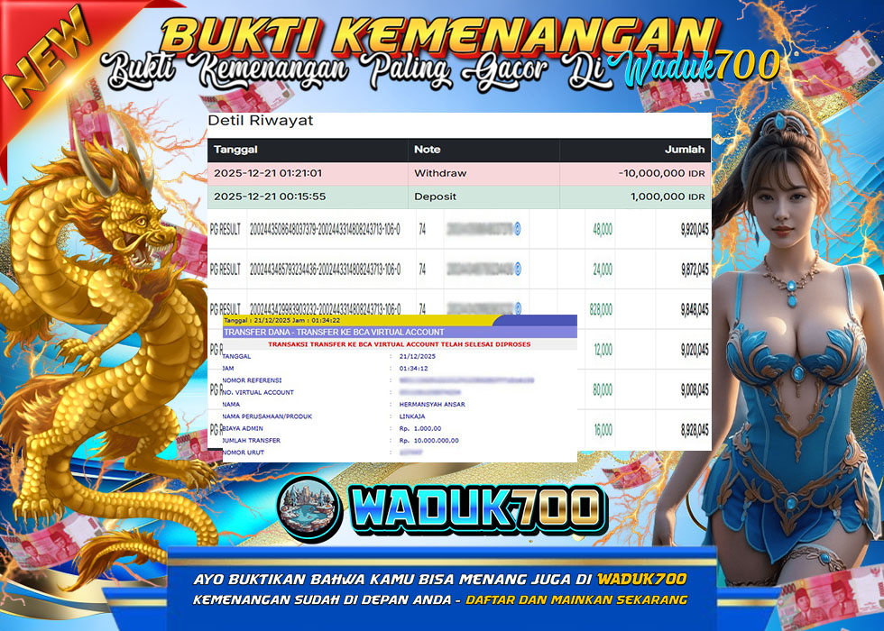BUKTI JACKPOT SLOT MAHJONG WAYS TERPERCAYA DI INDONESIA TGL 21-12-2025