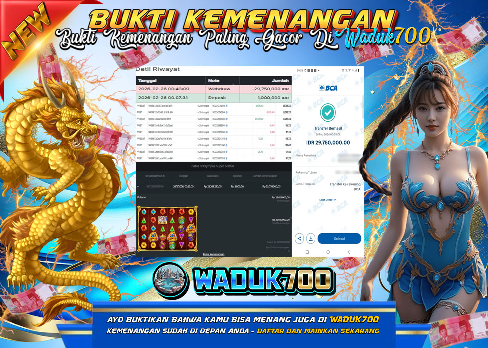 BUKTI JACKPOT SLOT GATES OF OLYMPUS SUPER SCATTER TERPERCAYA DI INDONESIA TGL 26-02-2026