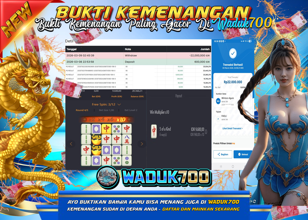 BUKTI JACKPOT SLOT MAHJONG WAYS TERPERCAYA DI INDONESIA TGL 09-03-2026