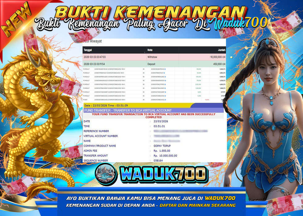 BUKTI JACKPOT SLOT TERPERCAYA MAHJONG WAYS INDONESIA TGL 23-03-2026