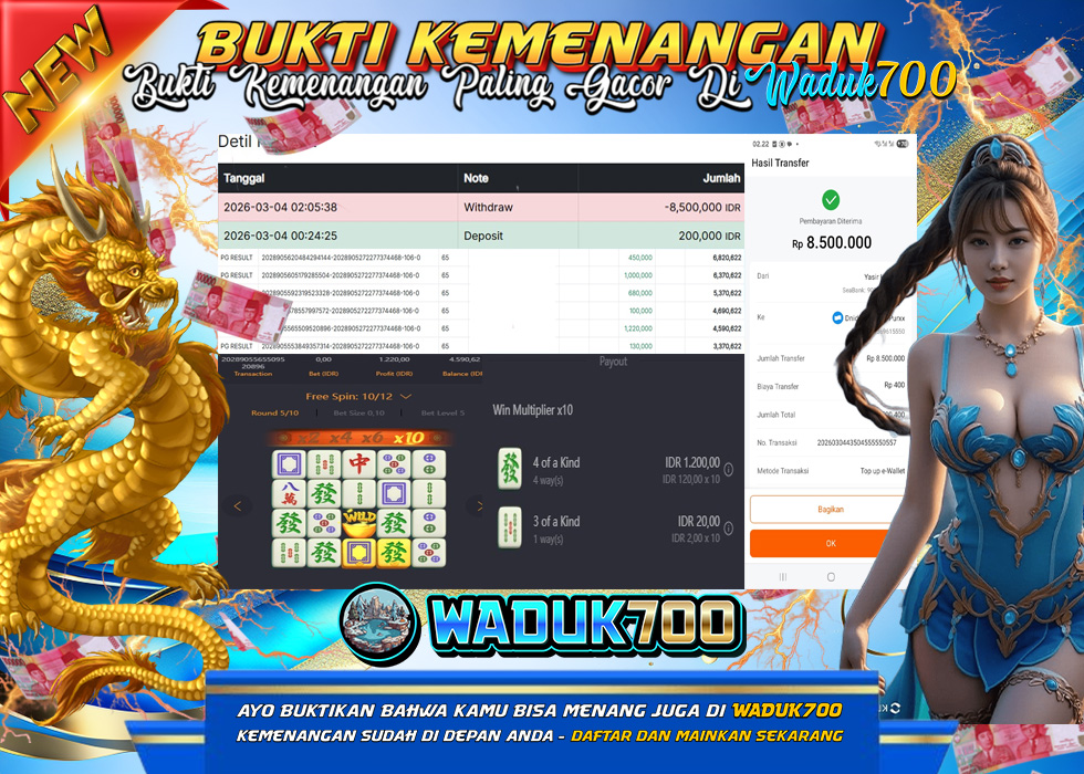 BUKTI JACKPOT SLOT MAHJONG WAYS TERPERCAYA DI INDONESIA TGL 04-03-2026
